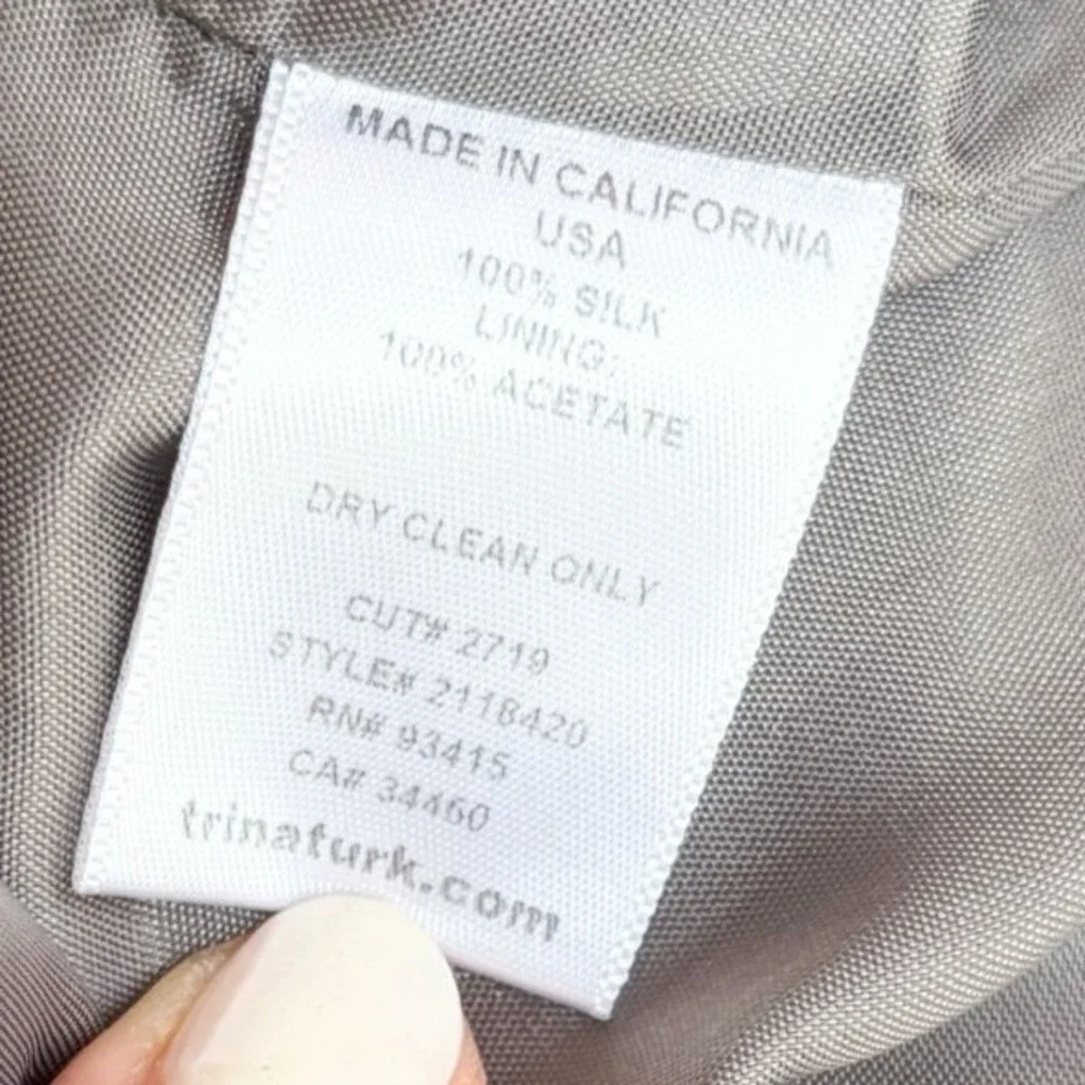 Y2K Trina Turk Silk Plaid Pleated Skirt Multi Color Preppy Academia Size 6 - Picture 3 of 4